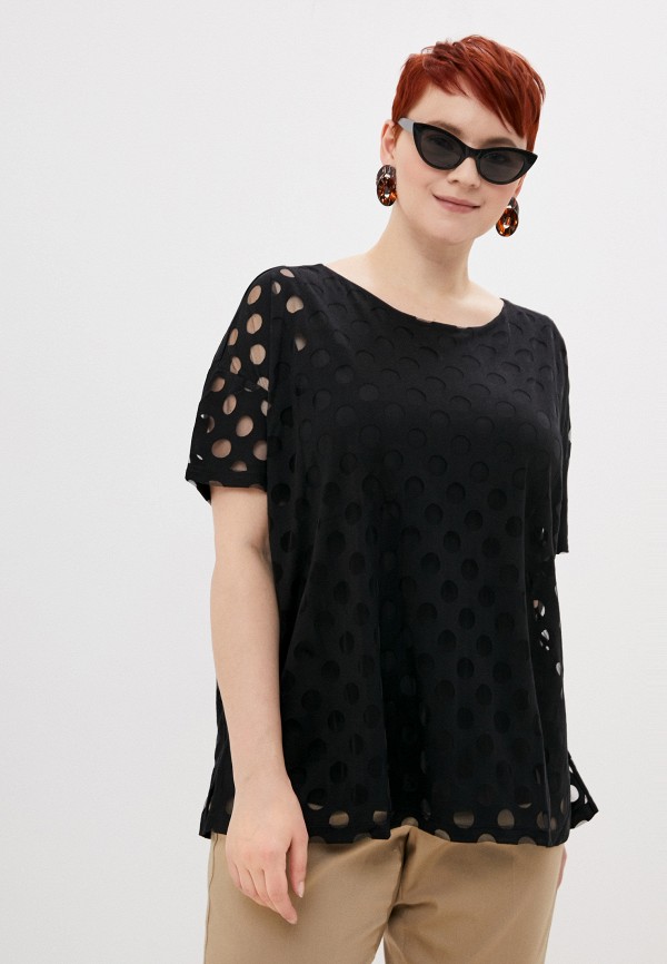 женская блузка samoon by gerry weber, черная