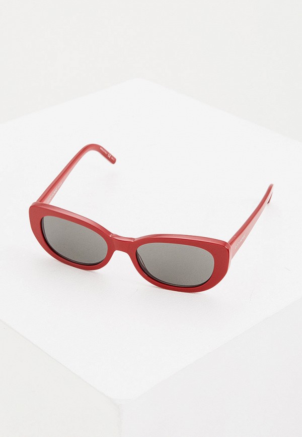 женские солнцезащитные очки saint laurent, красные