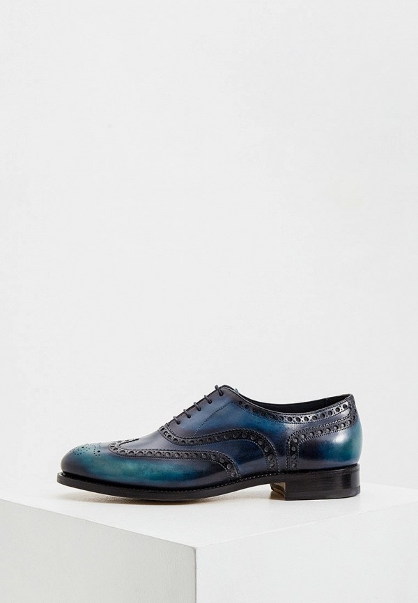 мужские туфли santoni, синие