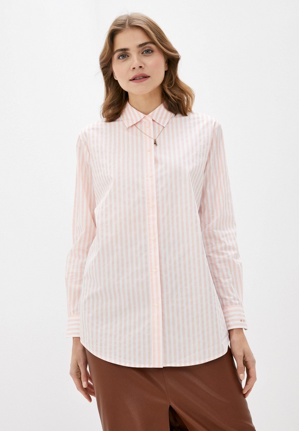 женская рубашка с длинным рукавом scotch&soda, розовая