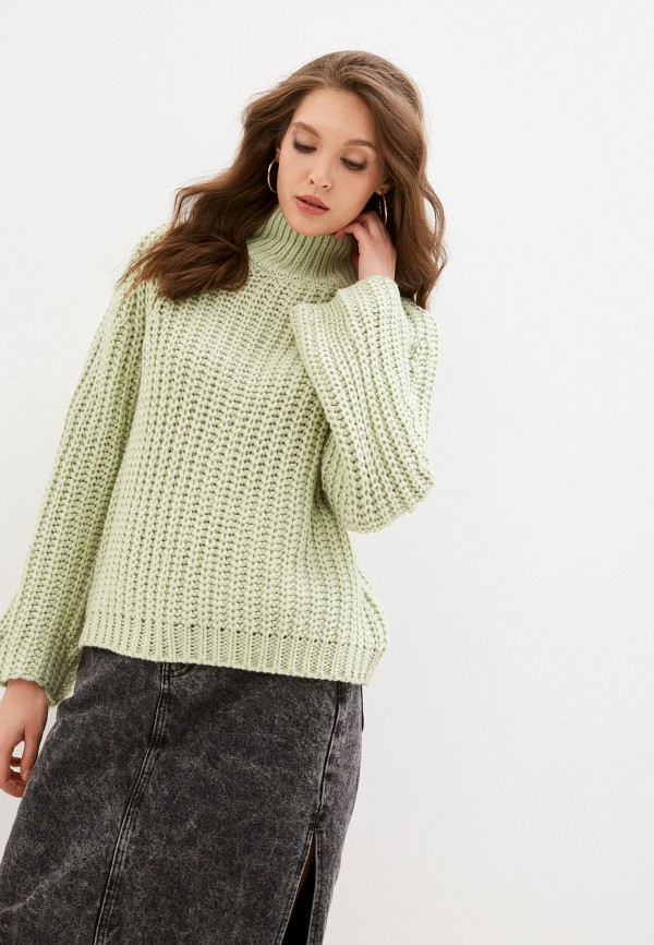 женский свитер sela, зеленый