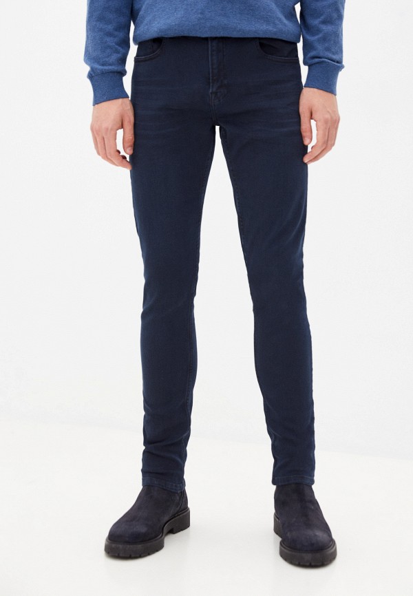 мужские зауженные джинсы shine original, синие