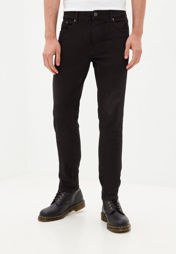 мужские зауженные джинсы shine original, черные