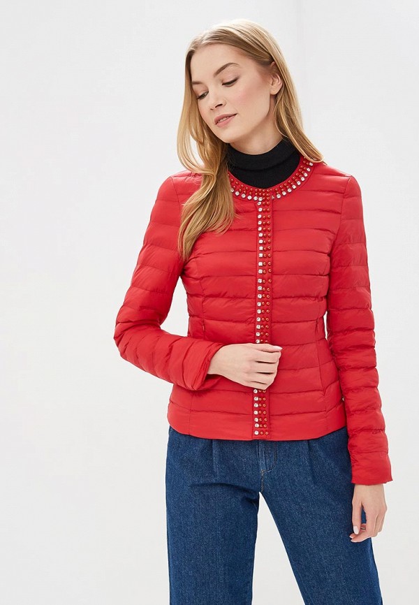 женская куртка softy, красная