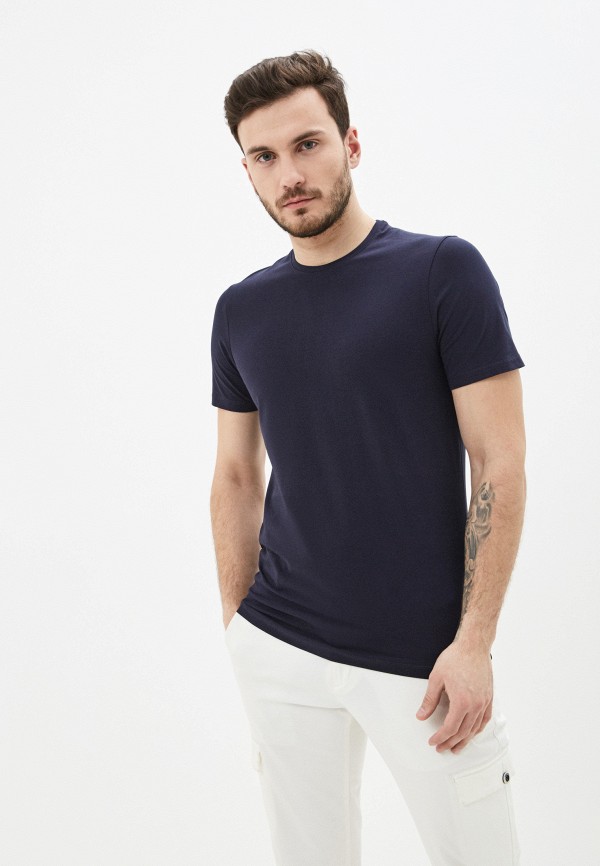мужская футболка с коротким рукавом s.oliver, синяя