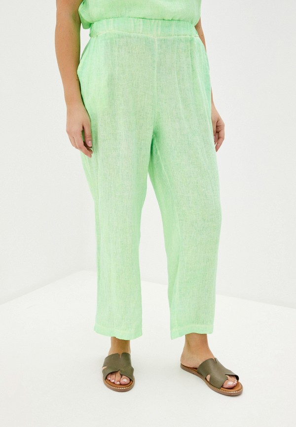 женские прямые брюки sophia, зеленые