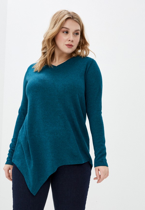 женский пуловер sophia, бирюзовый