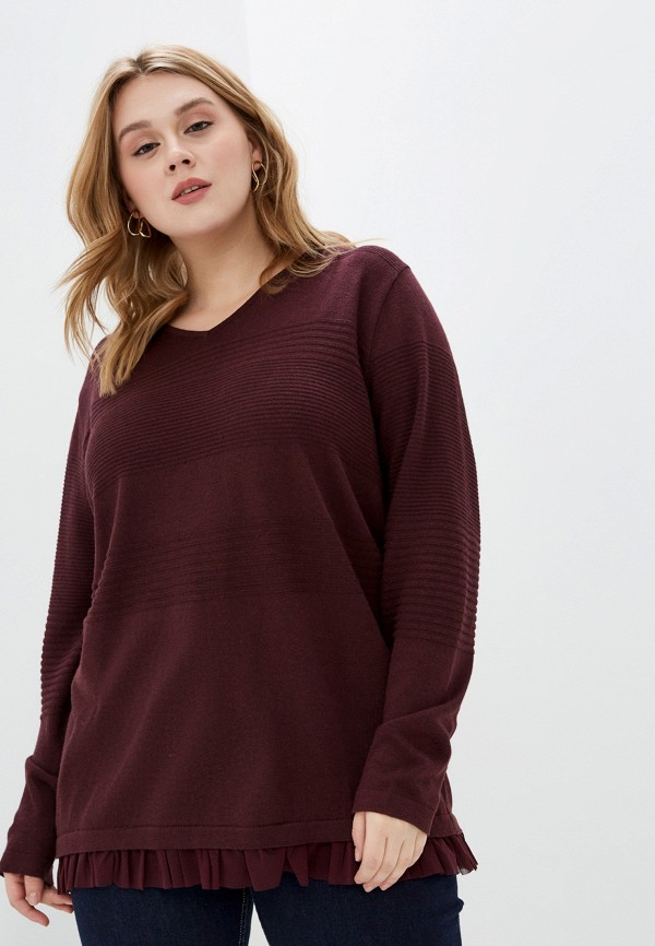 женский пуловер sophia, бордовый