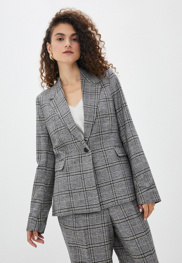 женский пиджак soaked in luxury, серый