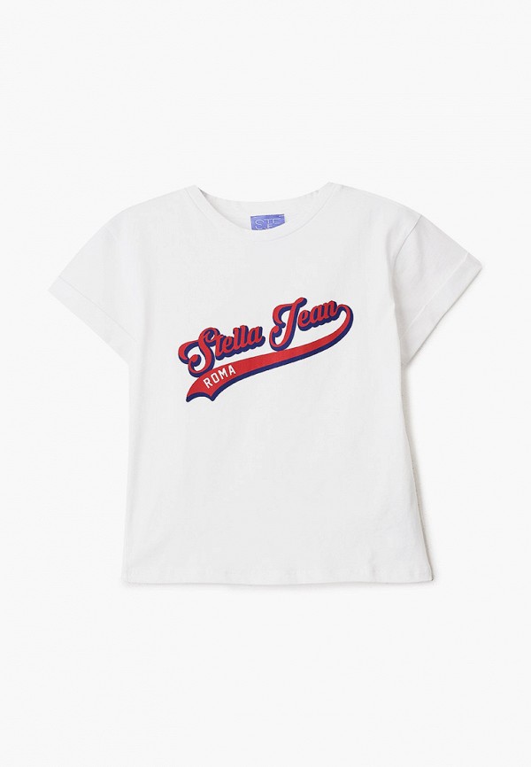 футболка с коротким рукавом stella jean kids для девочки, белая