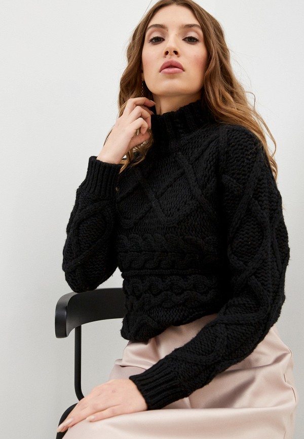 женский свитер stefanel, черный
