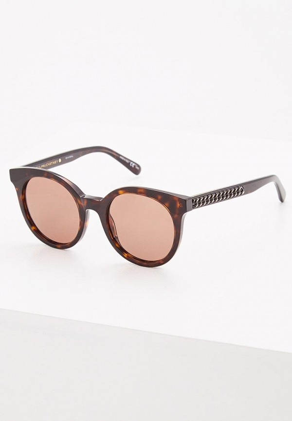 женские солнцезащитные очки stella mccartney, коричневые