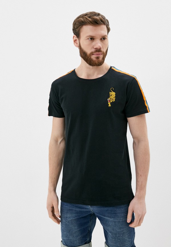 мужская футболка с коротким рукавом sublevel, черная