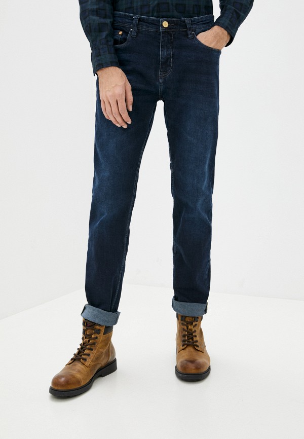 мужские зауженные джинсы sublevel, синие