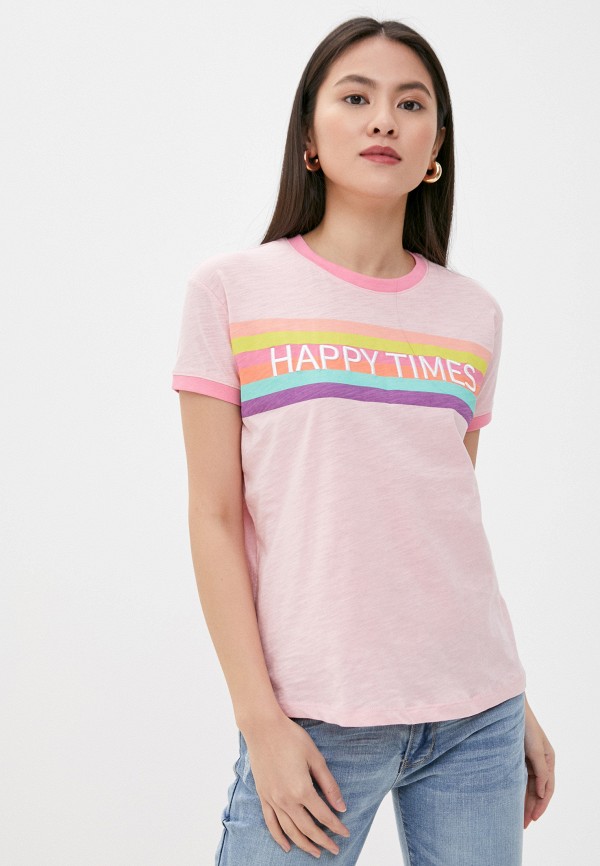 женская футболка sublevel, розовая