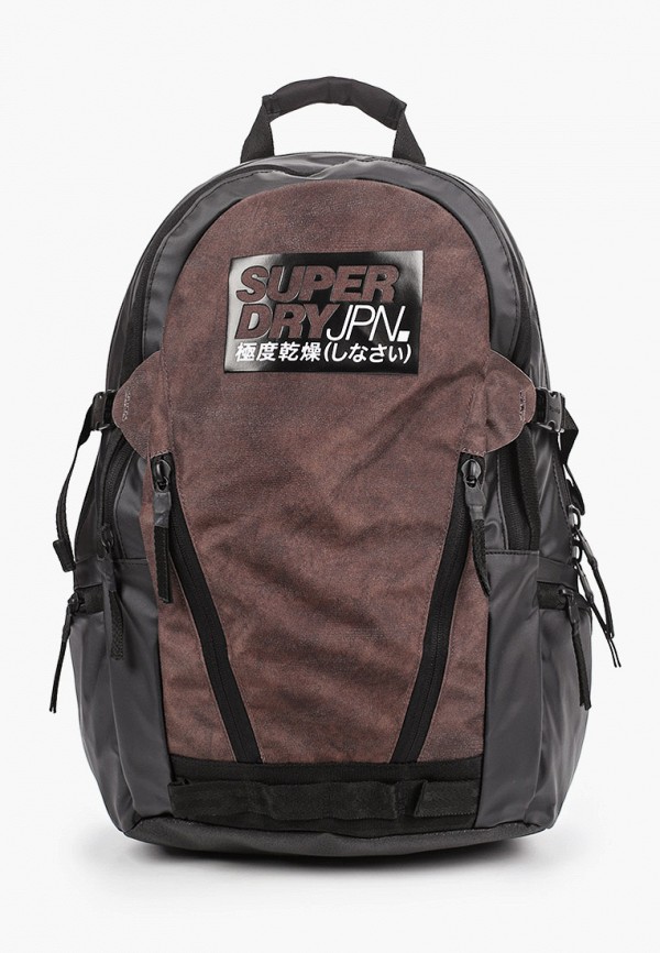 мужской рюкзак superdry, коричневый