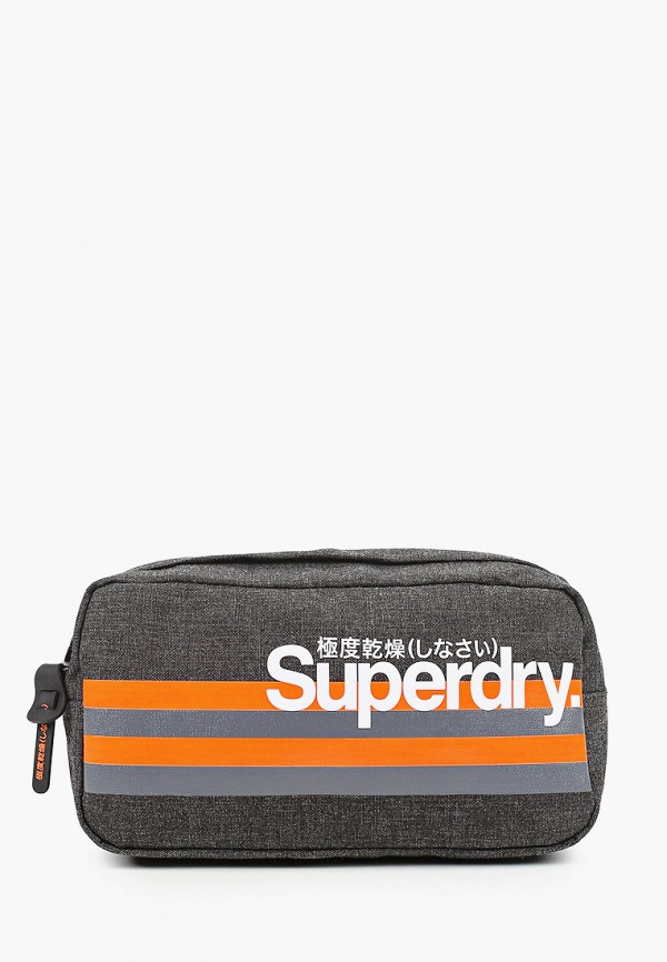 мужская сумка superdry, серая