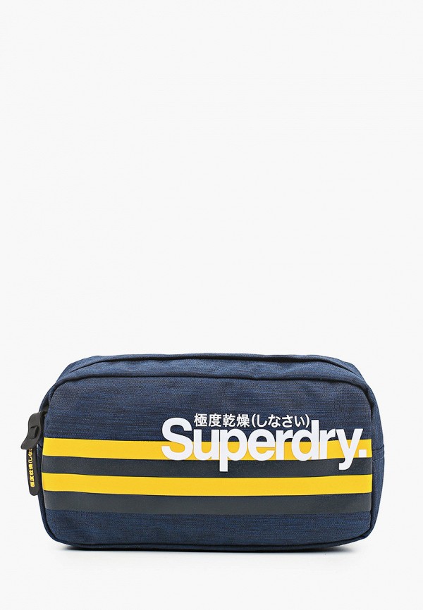 мужская сумка superdry, синяя