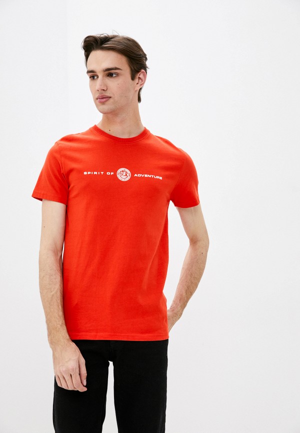 мужская футболка с коротким рукавом superdry, оранжевая