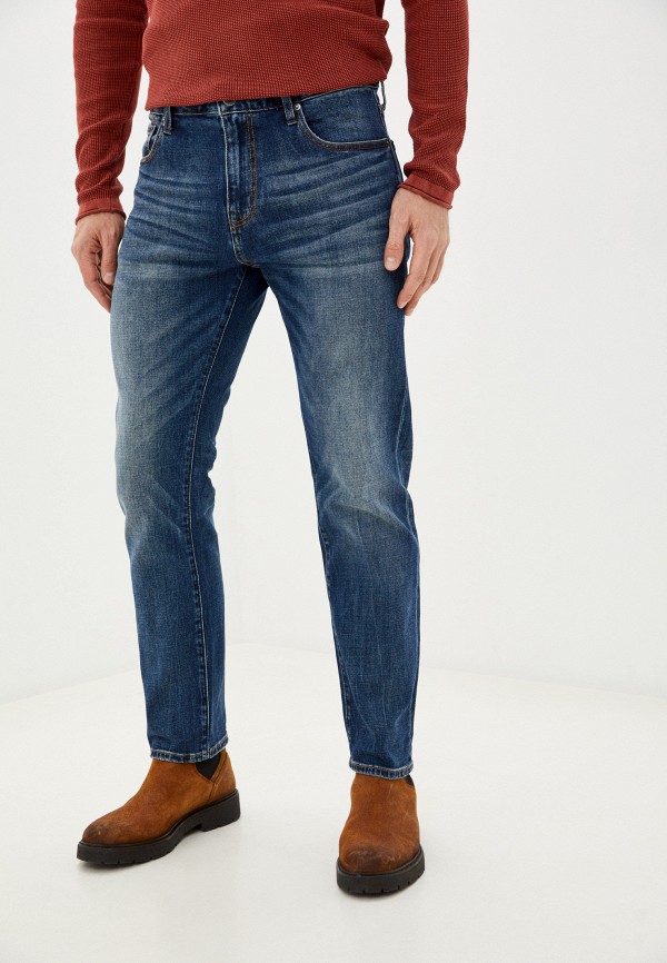 мужские прямые джинсы superdry, синие