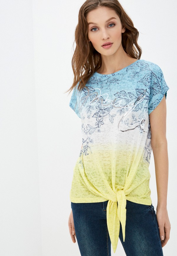 женская футболка taifun, разноцветная