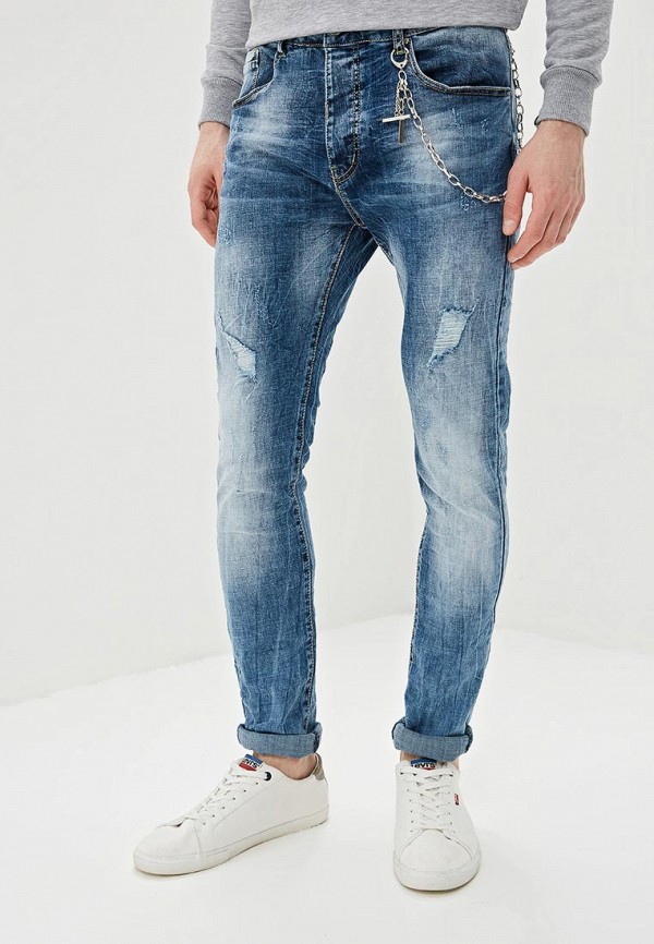 мужские зауженные джинсы terance kole, синие