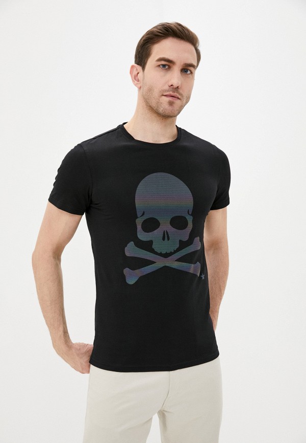 мужская футболка с коротким рукавом terance kole, черная