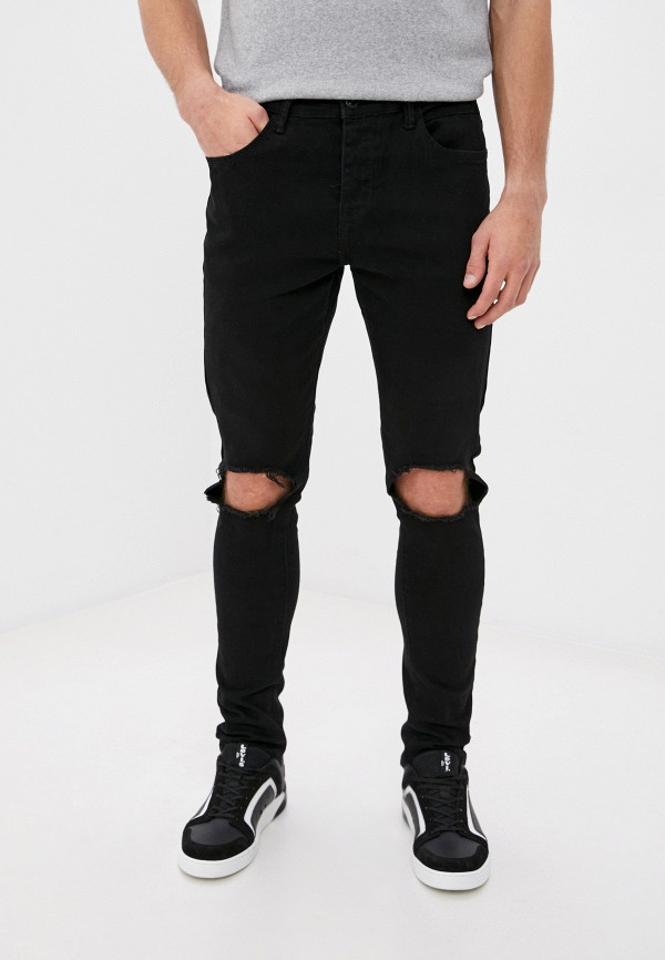 мужские зауженные джинсы terance kole, черные