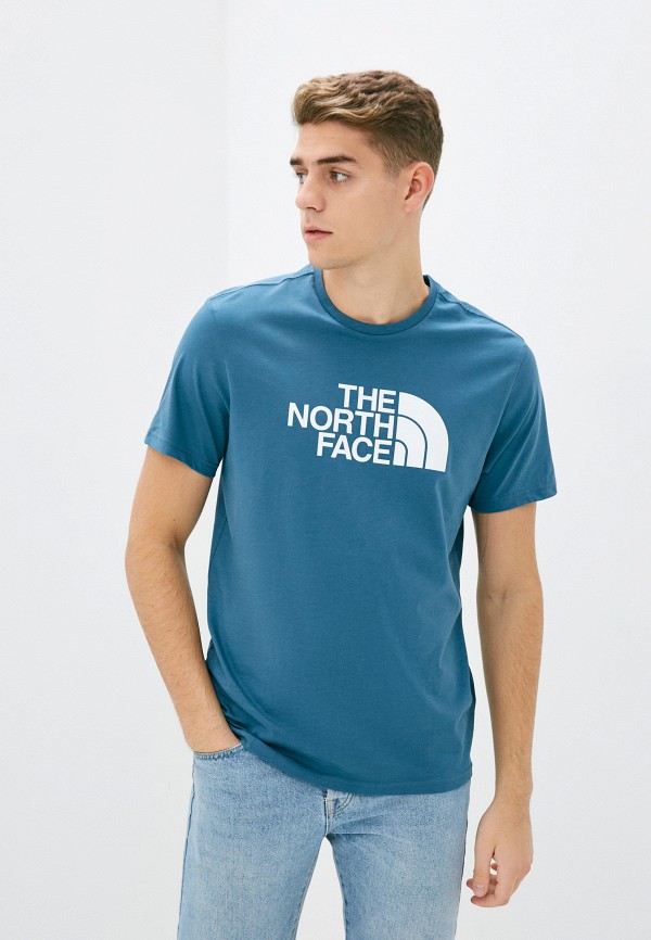 мужская спортивные футболка the north face, синяя