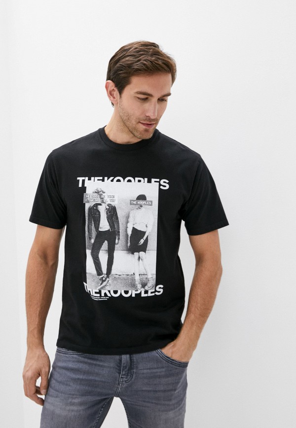 мужская футболка the kooples, черная