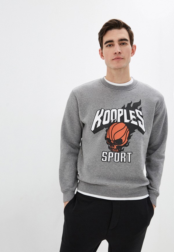 мужской свитшот the kooples sport, серый