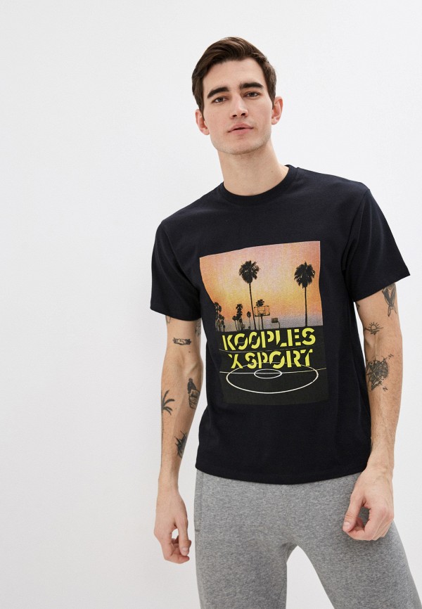 мужская футболка the kooples sport, черная