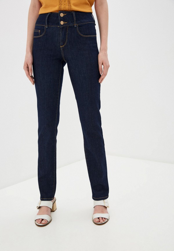 женские прямые джинсы tiffosi, синие