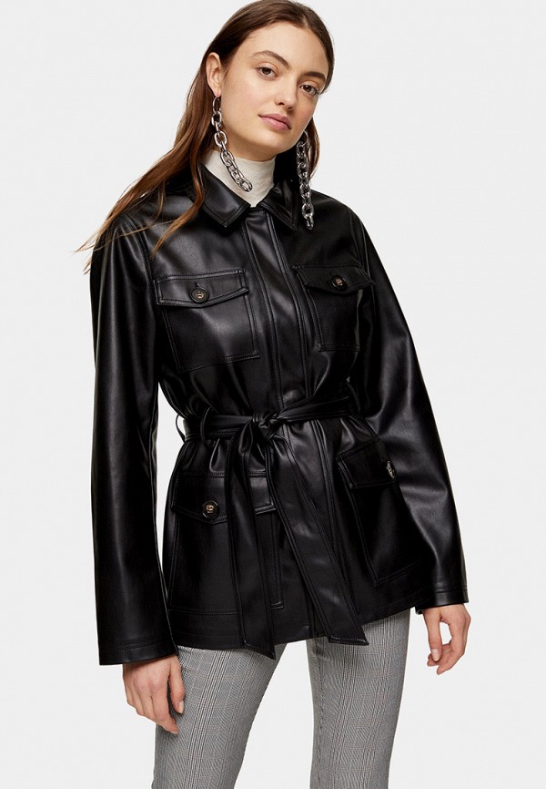 женская куртка topshop, черная