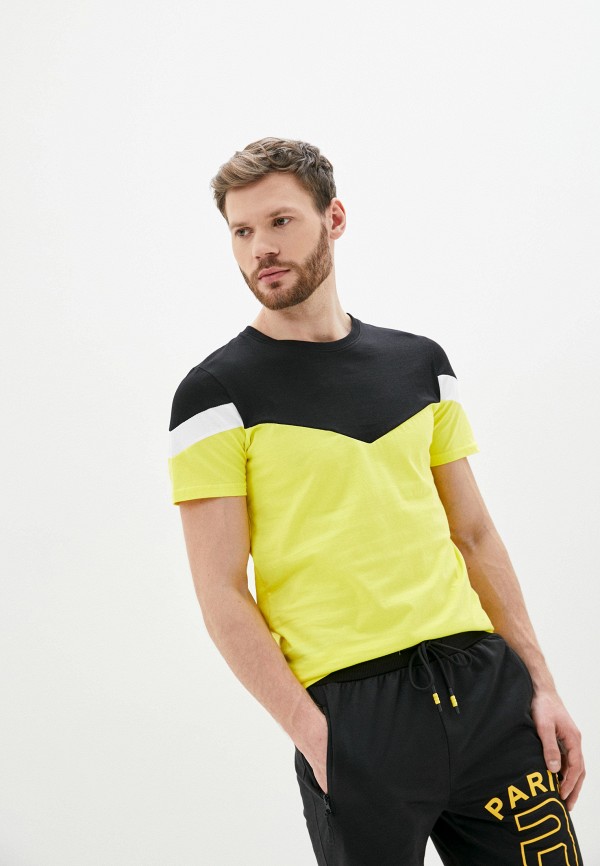 мужская футболка с коротким рукавом tony backer, желтая