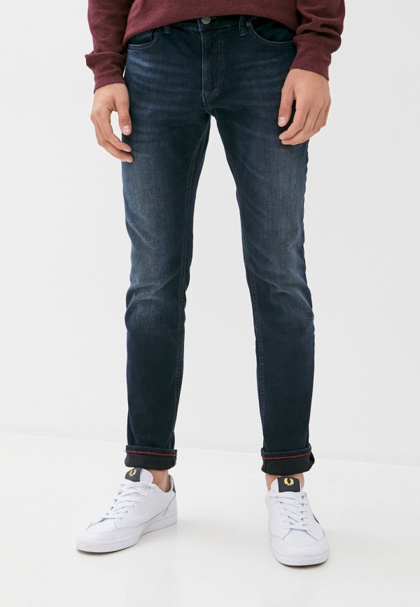 мужские зауженные джинсы tommy jeans, синие