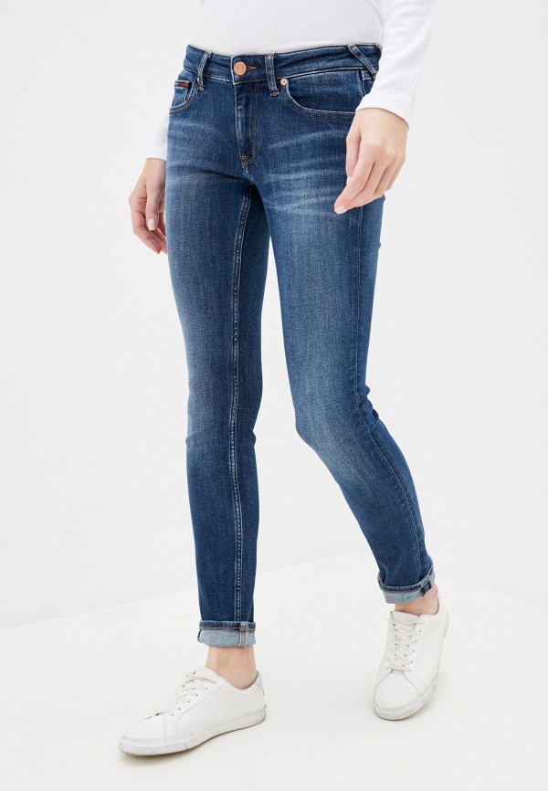 женские джинсы tommy jeans, синие