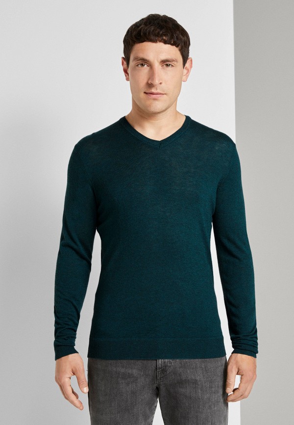 мужской пуловер tom tailor, зеленый
