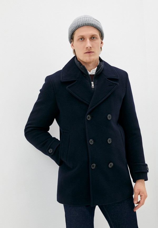 мужское пальто tommy hilfiger, синее