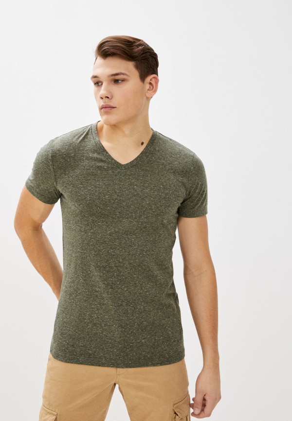мужская футболка с коротким рукавом tom tailor, зеленая
