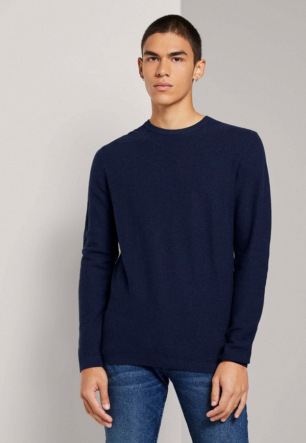 мужской пуловер tom tailor, синий