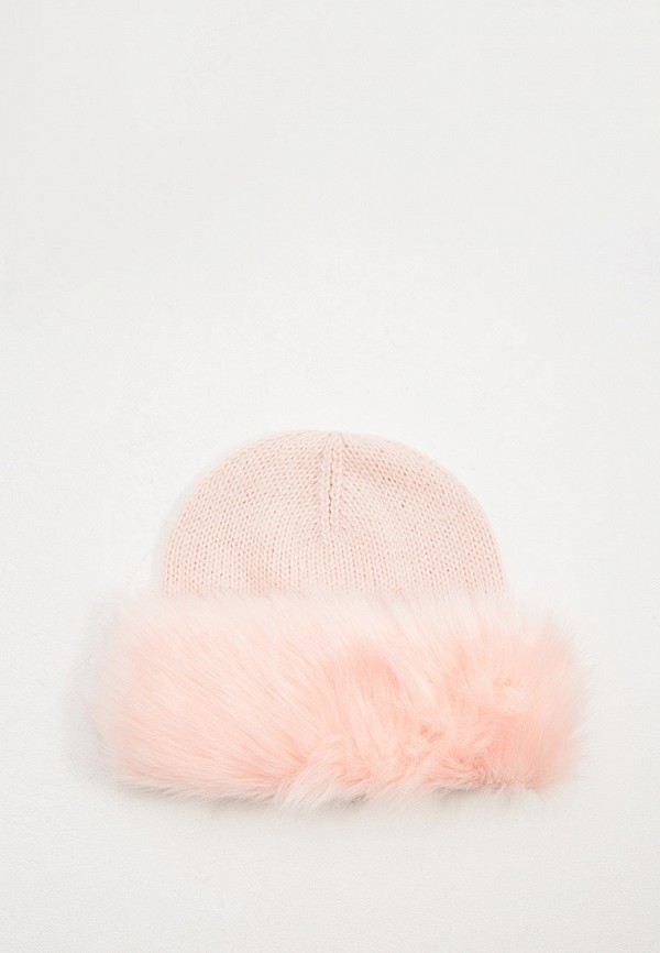 женская шапка trussardi, розовая