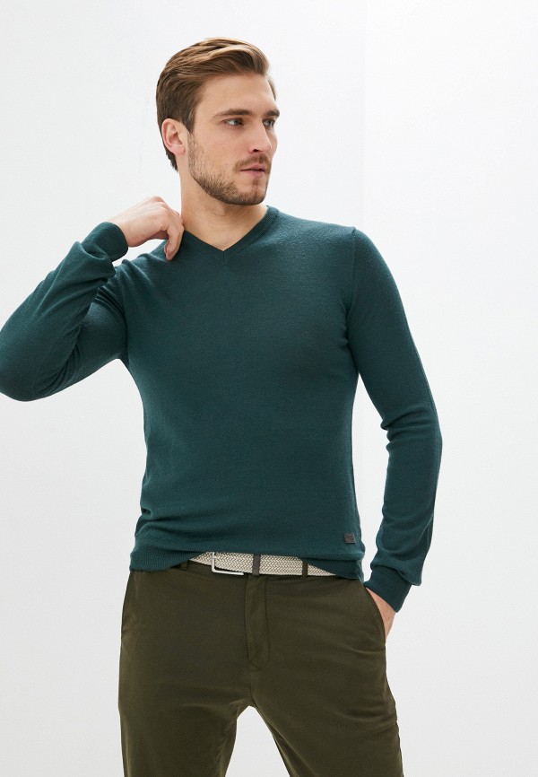 мужской пуловер trussardi, бирюзовый