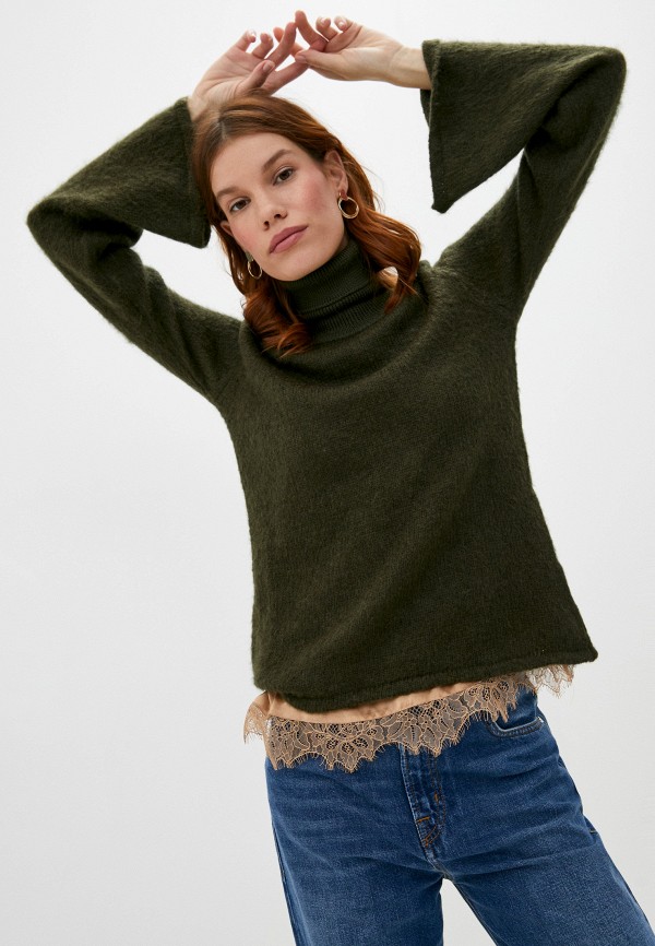 женский свитер trussardi, зеленый