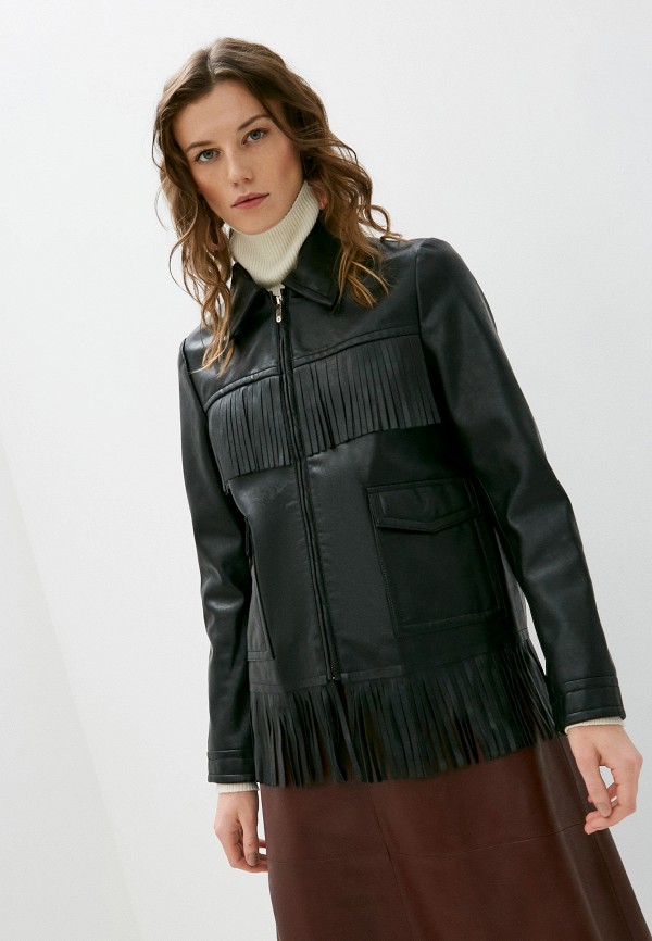 женская куртка trussardi, черная