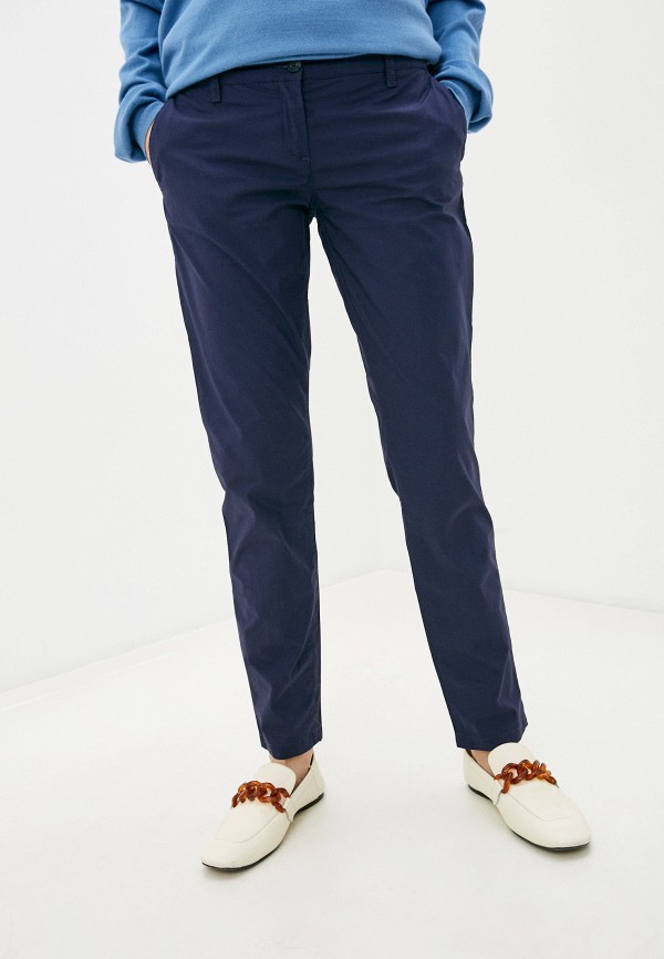 женские повседневные брюки trussardi, синие