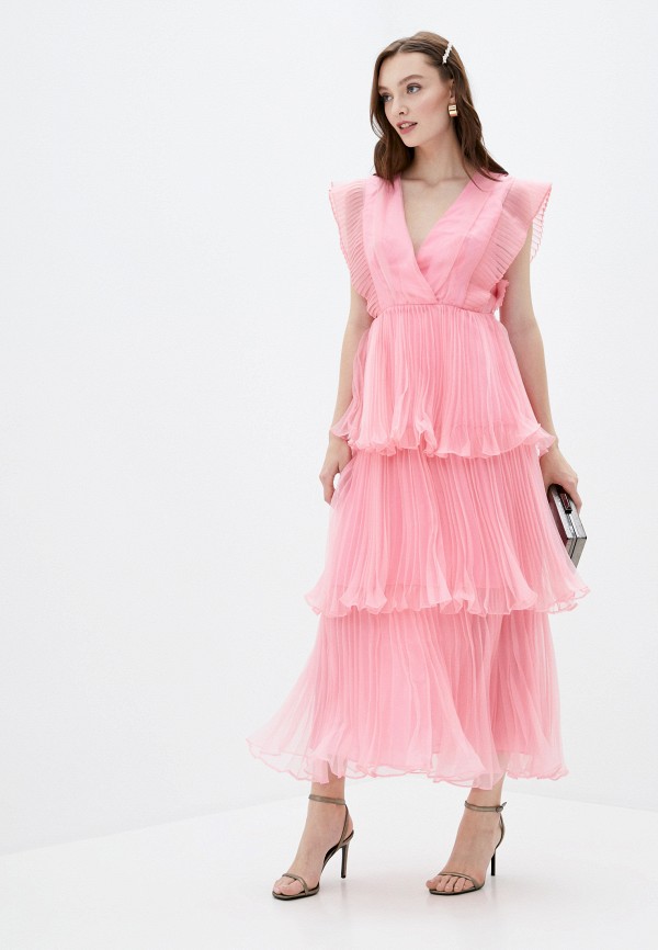 женское вечерние платье true decadence, розовое