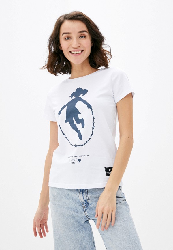женская спортивные футболка trailhead, белая