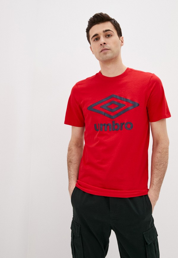 мужская футболка umbro, красная