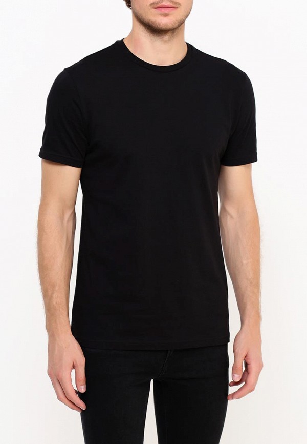 мужская футболка с коротким рукавом united colors of benetton, черная
